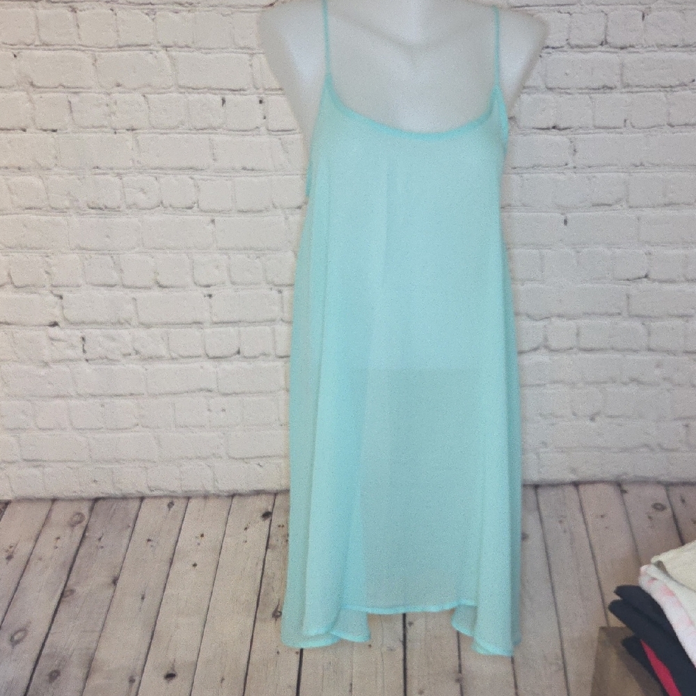 Free People Light Mint Green Slip Chemise
